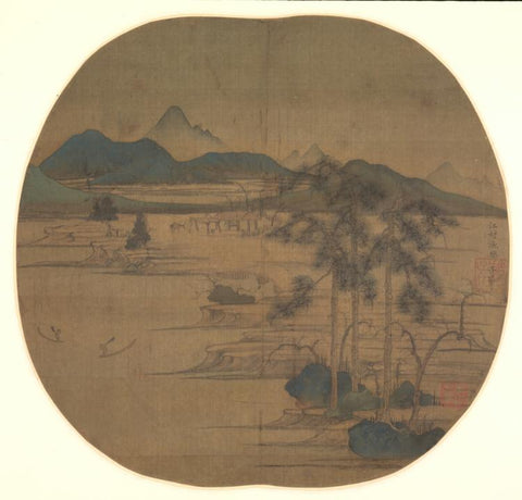 River Village: Fisherman's Joy by Zhao Mengfu, c. 1302–3