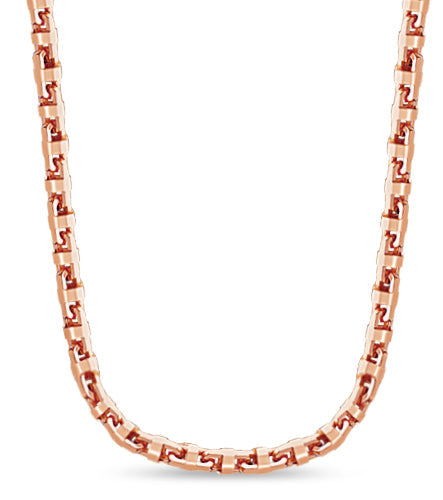 Anchor Mariner Solid White/Yellow/Rose Gold Handmade Necklace, 12mm, 16-30 Inch