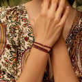 Spirit of Love Garnet Stone Wrap Bracelet 2