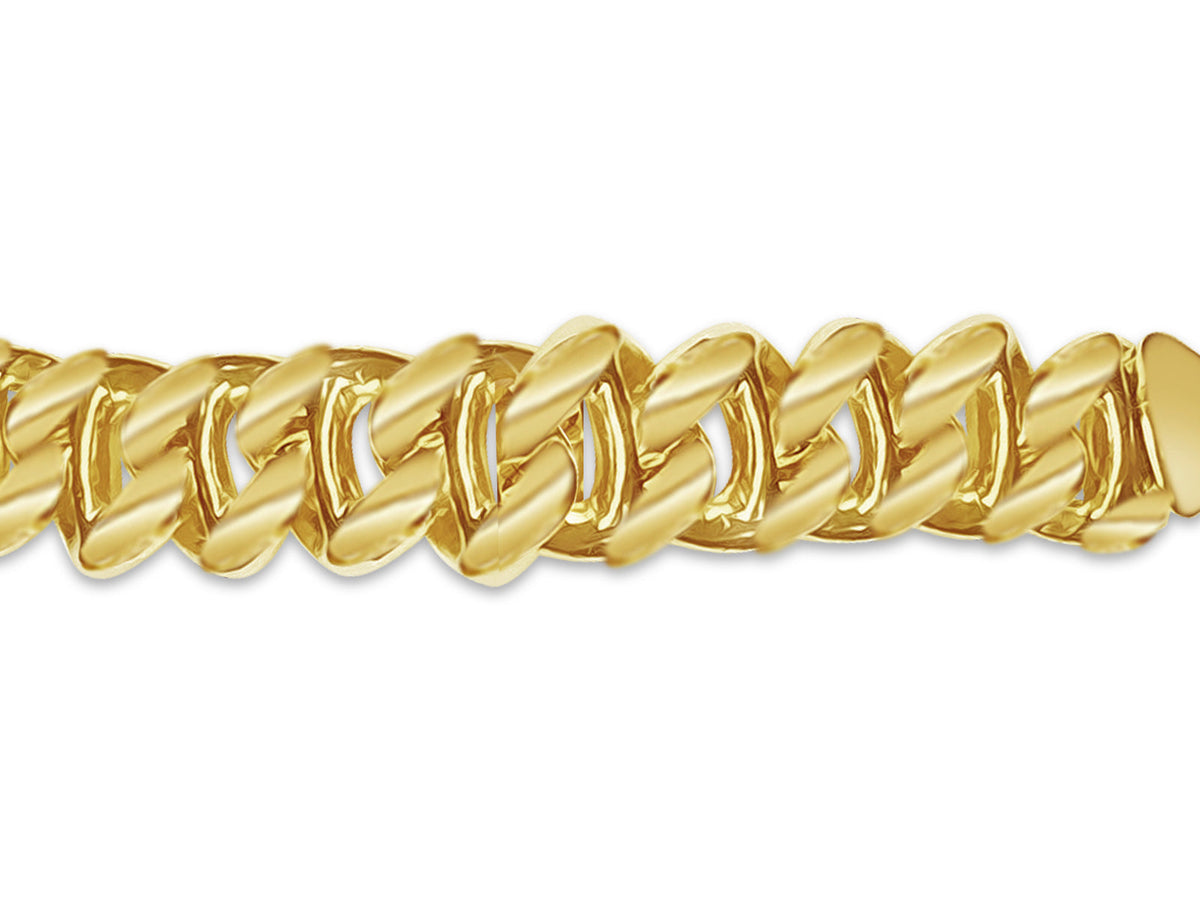 Mariner Solid White/Yellow/Rose Gold Handmade Necklace, 9mm, 16-30 Inch
