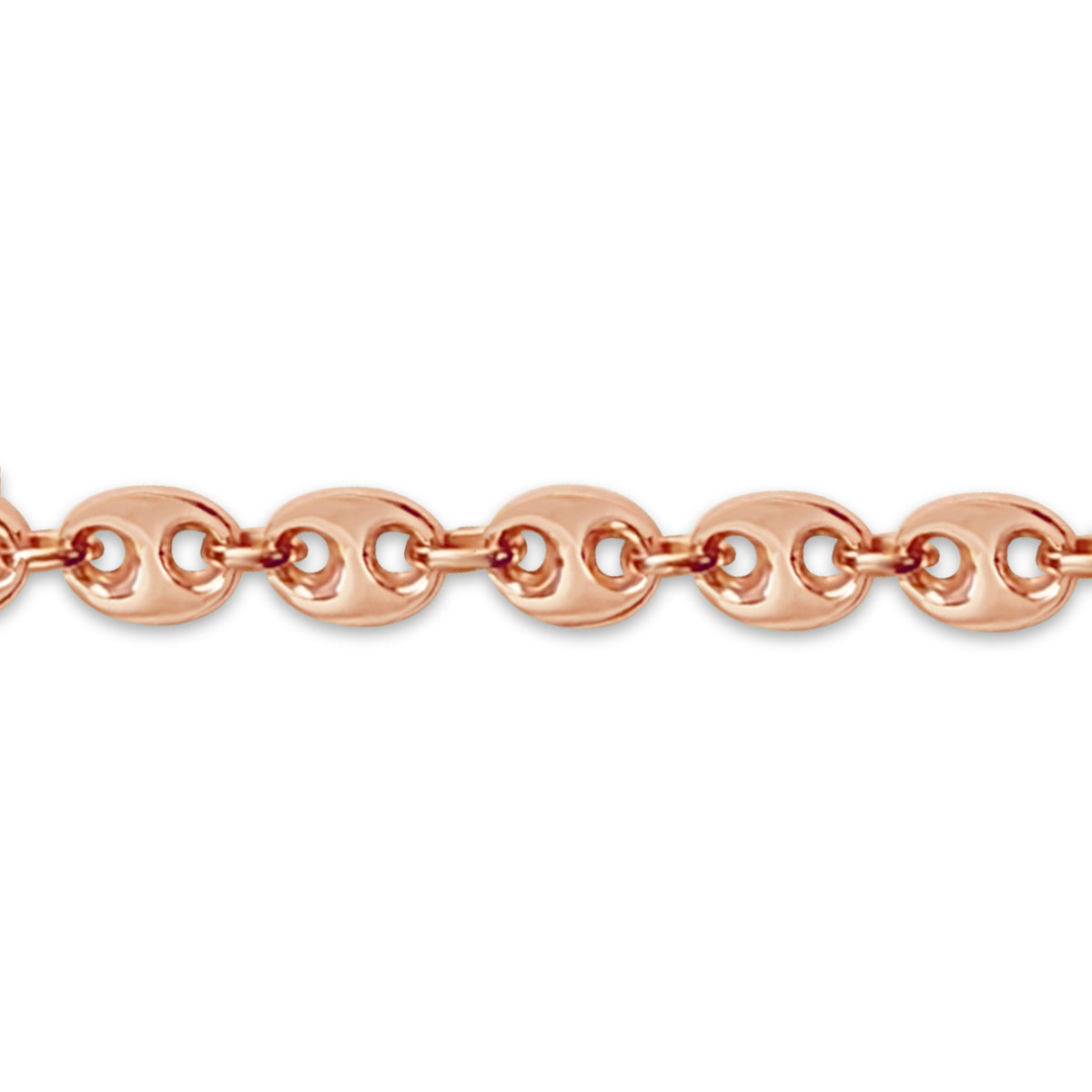 Mariner Solid White/Yellow/Rose Gold Handmade Necklace, 11mm, 16-30 Inch