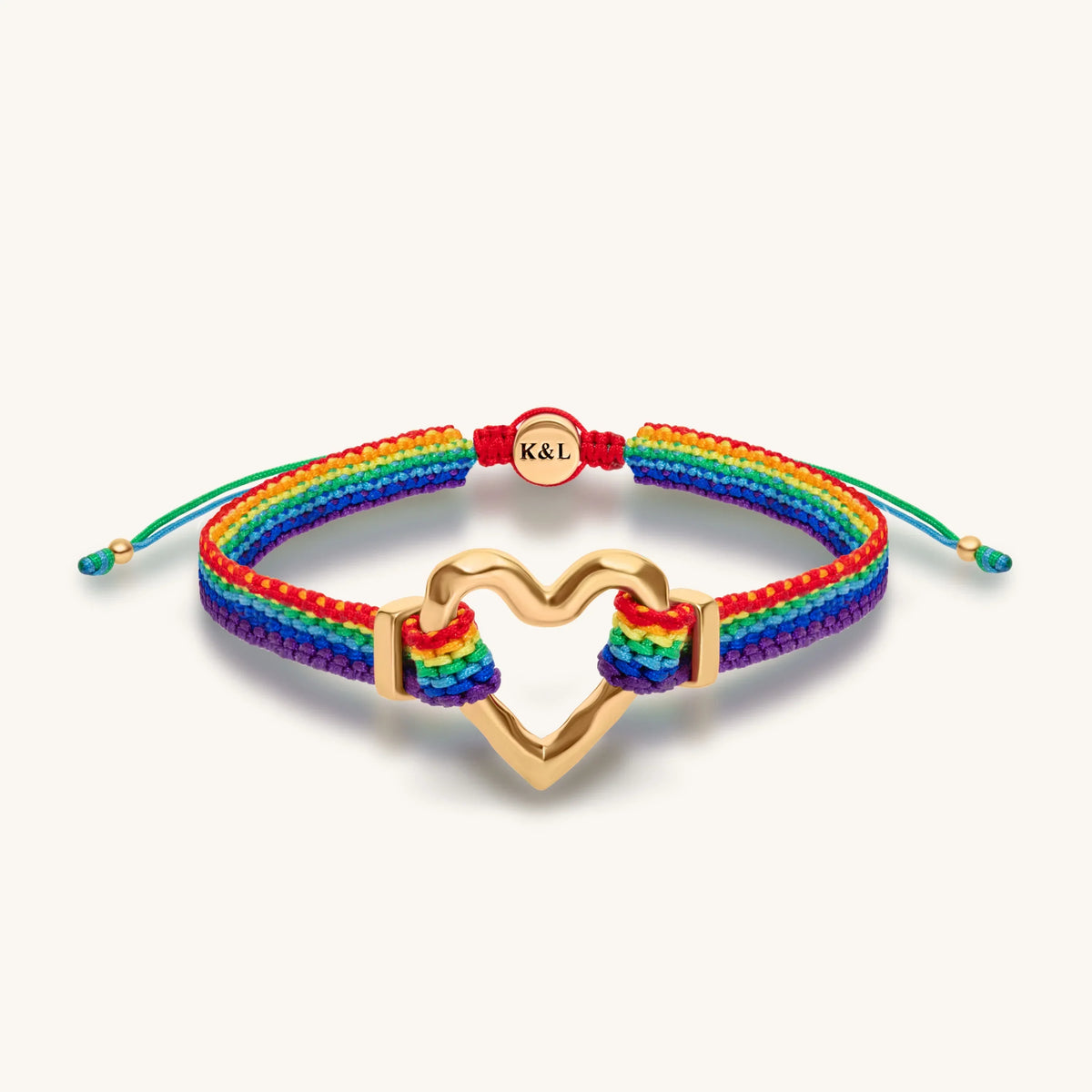 Soulful Connection Heart Rainbow Bracelet