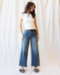 Super High Ankle Wide Leg Flattering Seam 1