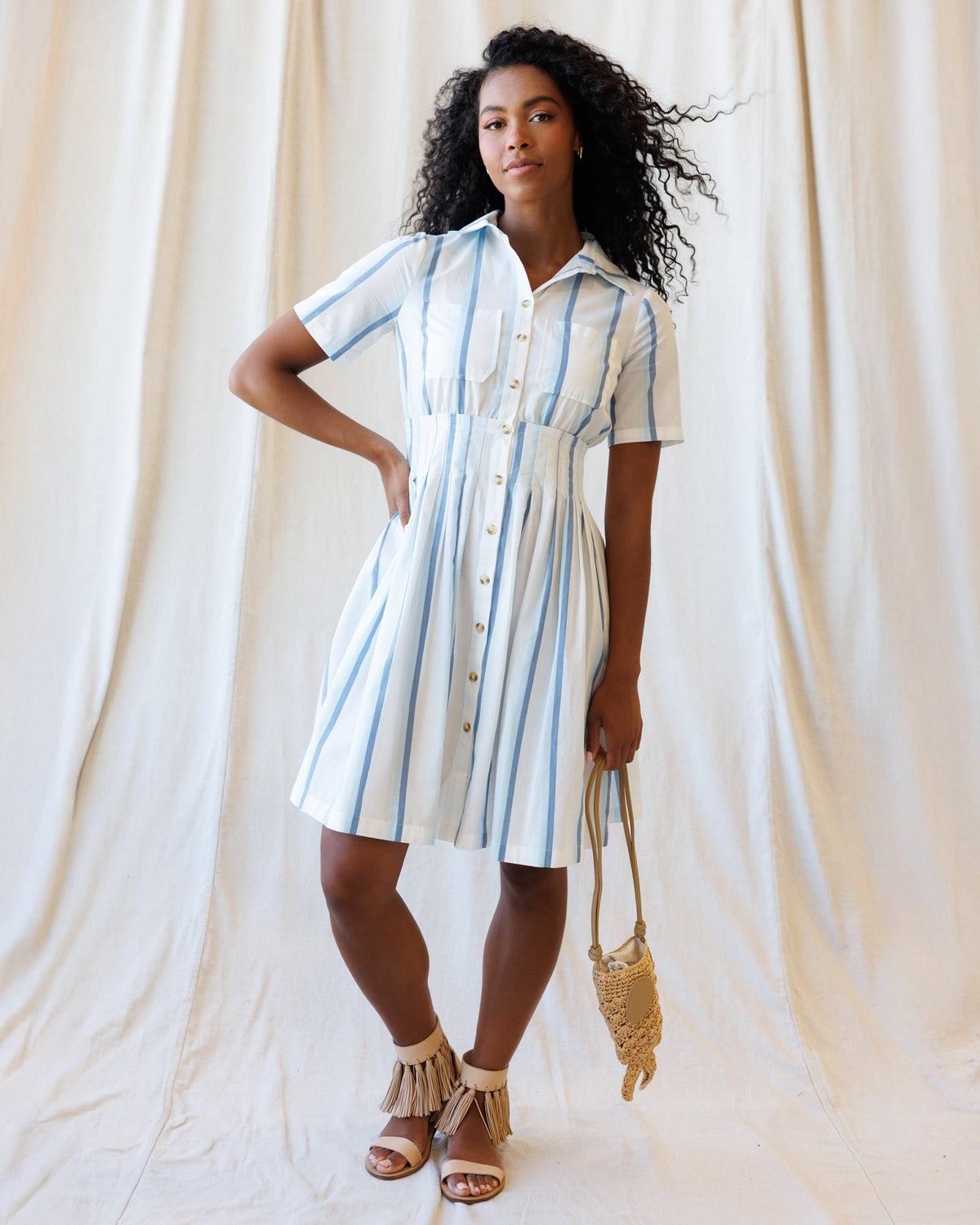 Seaside Stripe Dress - Final Sale