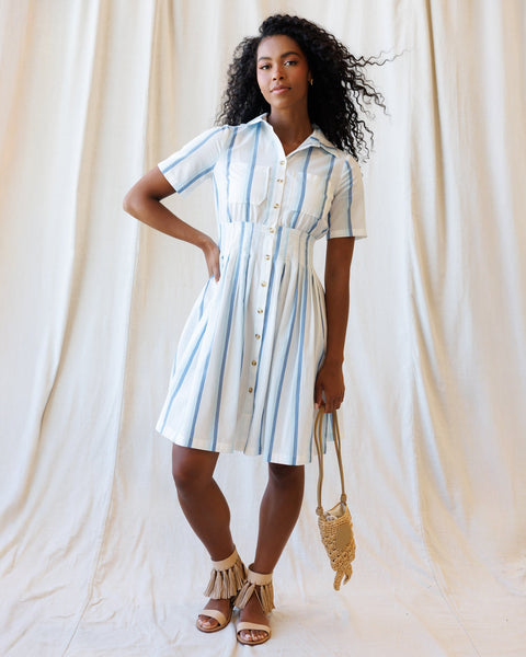 Seaside Stripe Dress - Final Sale