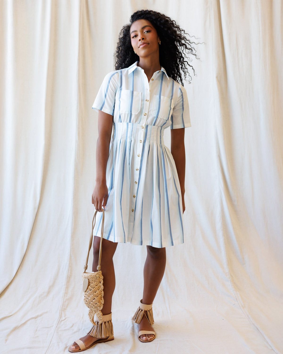 Seaside Stripe Dress - Final Sale