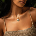 Serene Love Jade Heart Diamond Evil Eye Necklace 2