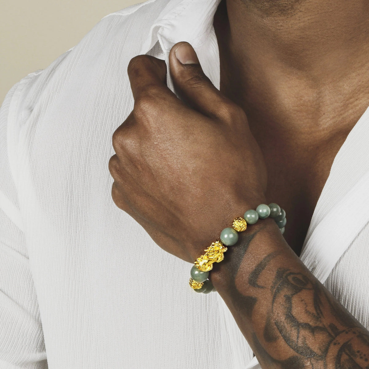 Fulfillment of Potential Jade Dragon Bracelet