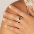 Soothing Relaxation Amethyst Tree of Life Ring 2
