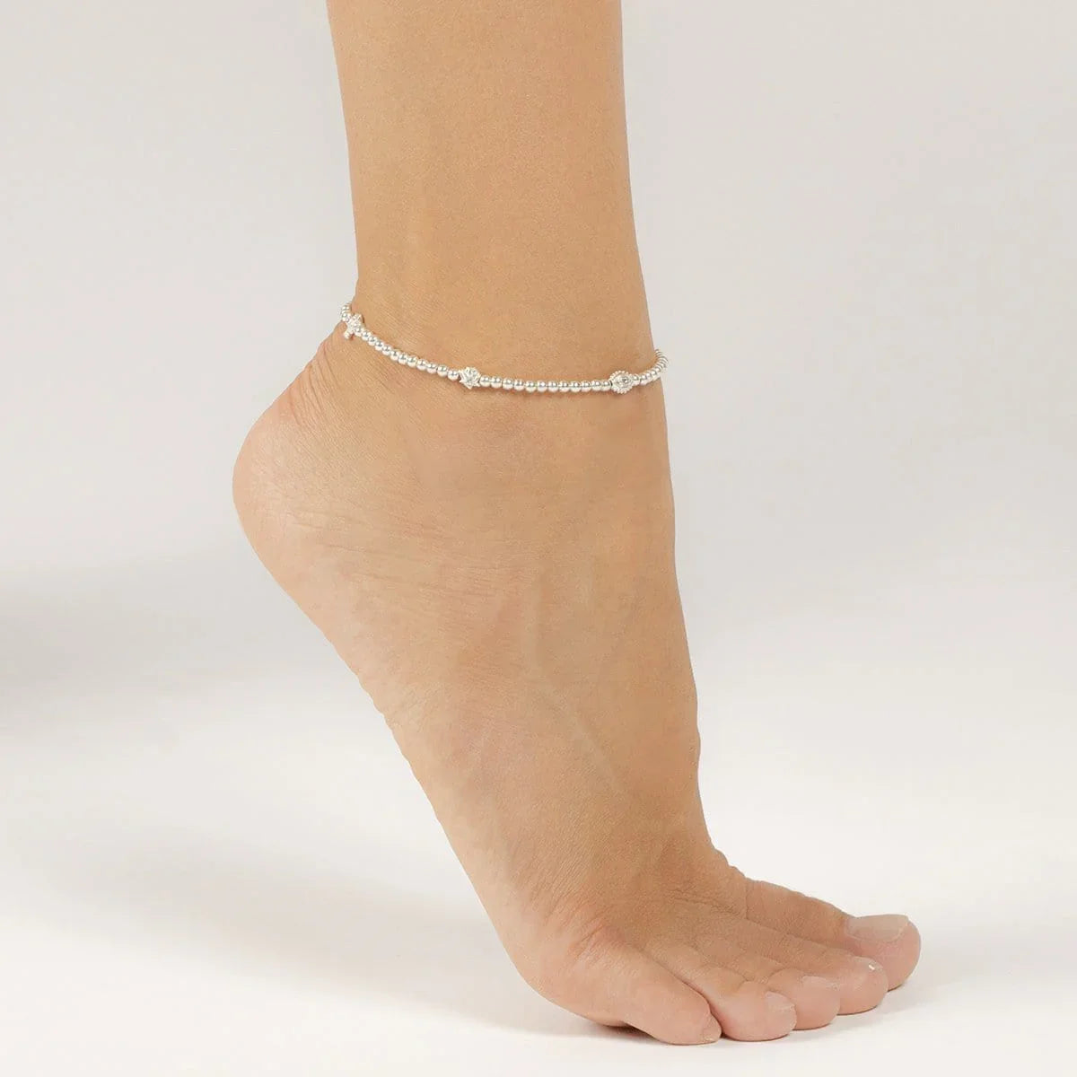 Glorious Destiny - Silver Multi Symbol Anklet
