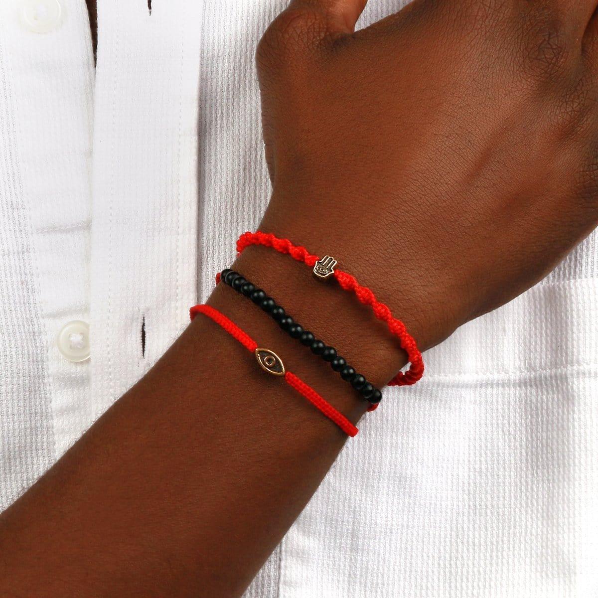 Guardian of Blessing Men's Red String Bracelet