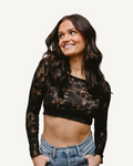 Full Lace Long-Sleeved Halftee 9