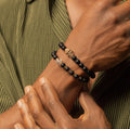 Celebrate Life Matte Onyx Skull Charm Bracelet 2