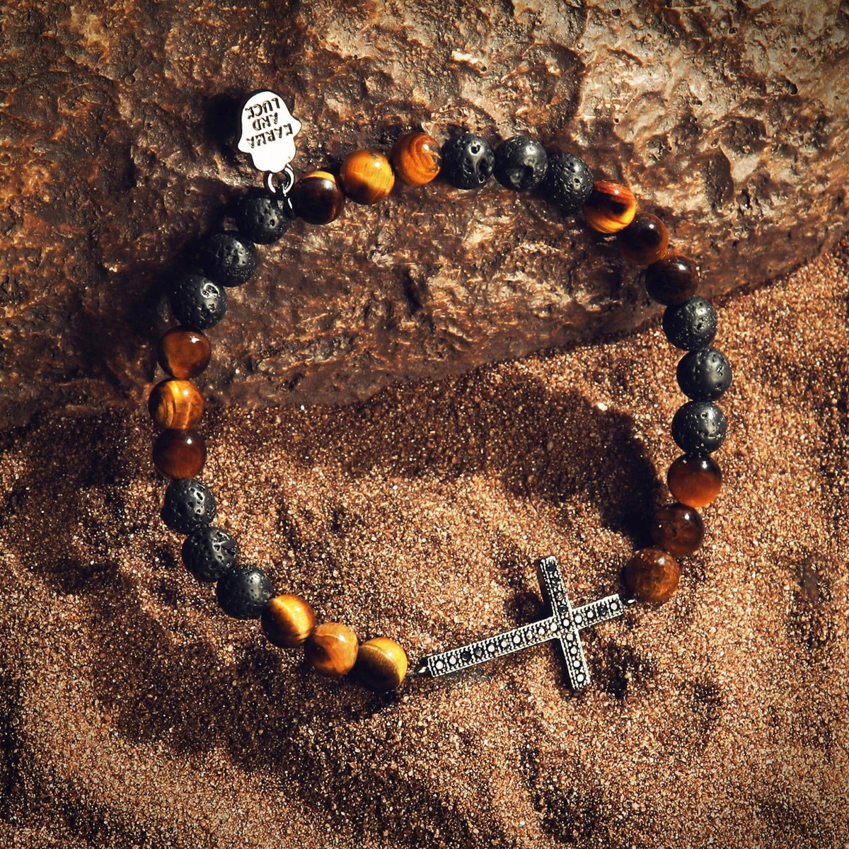 Trustworthy Source Lava Cross Bracelet