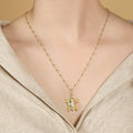 Intuitive Wisdom Multi Symbol Chakra Turtle Necklace 2