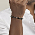 Conscious Awakening Matte Onyx Mantra Barrel Bracelet 2