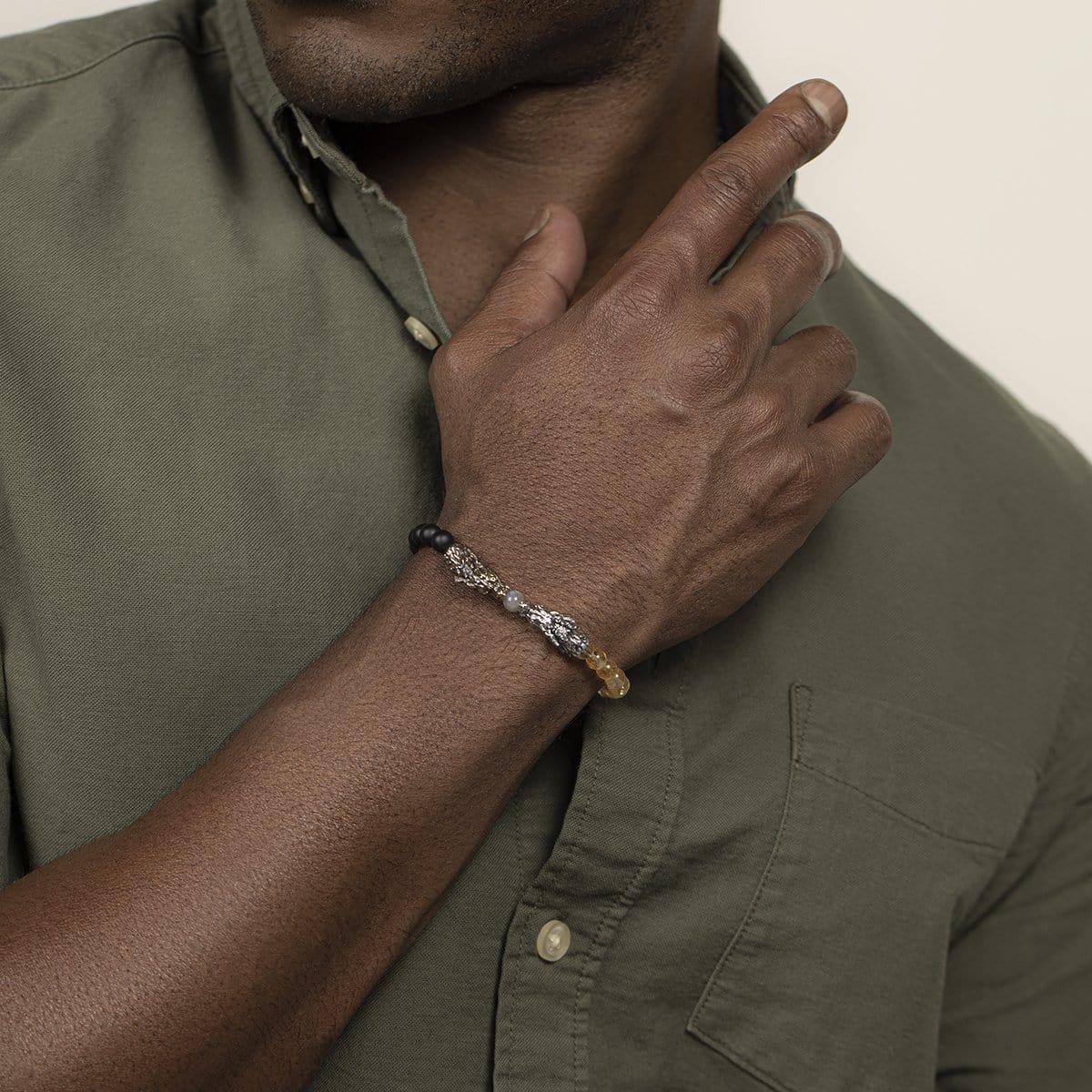Supreme Being Multi Stone Dragon Bracelet