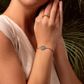 Spirit Warden Hematite Evil Eye Charm Bracelet 2