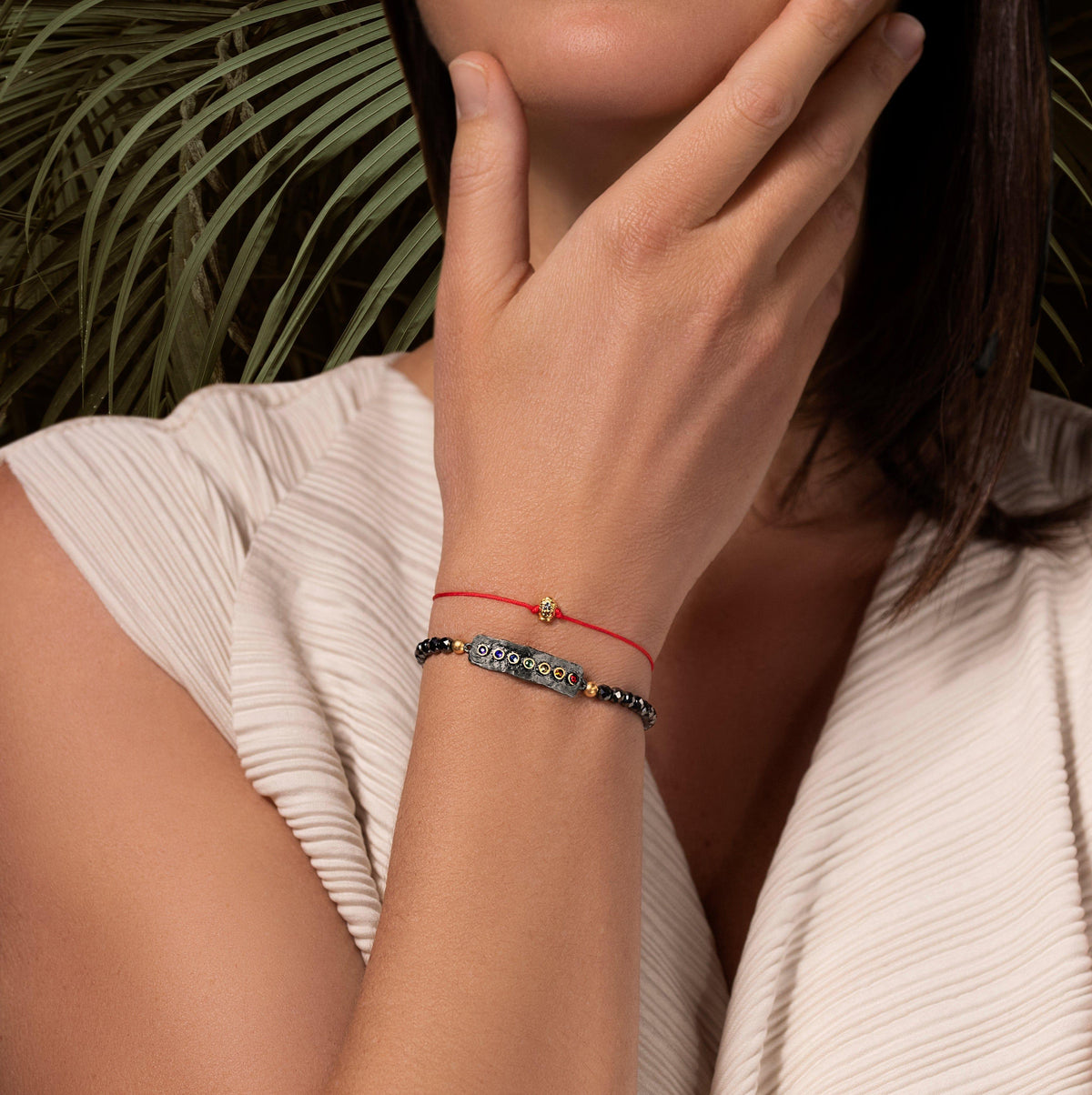 Peaceful Harmony - Swarovski Crystal Hematite Chakra Bracelet
