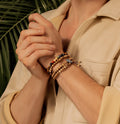 Serene Fearlessness Tiger's Eye Matte Jasper Chakra Bracelet 2