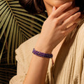 Divine Balance Amethyst Hamsa Wrap Bracelet 2