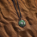 Abundant Energy Jade Evil Eye Black String Necklace 3