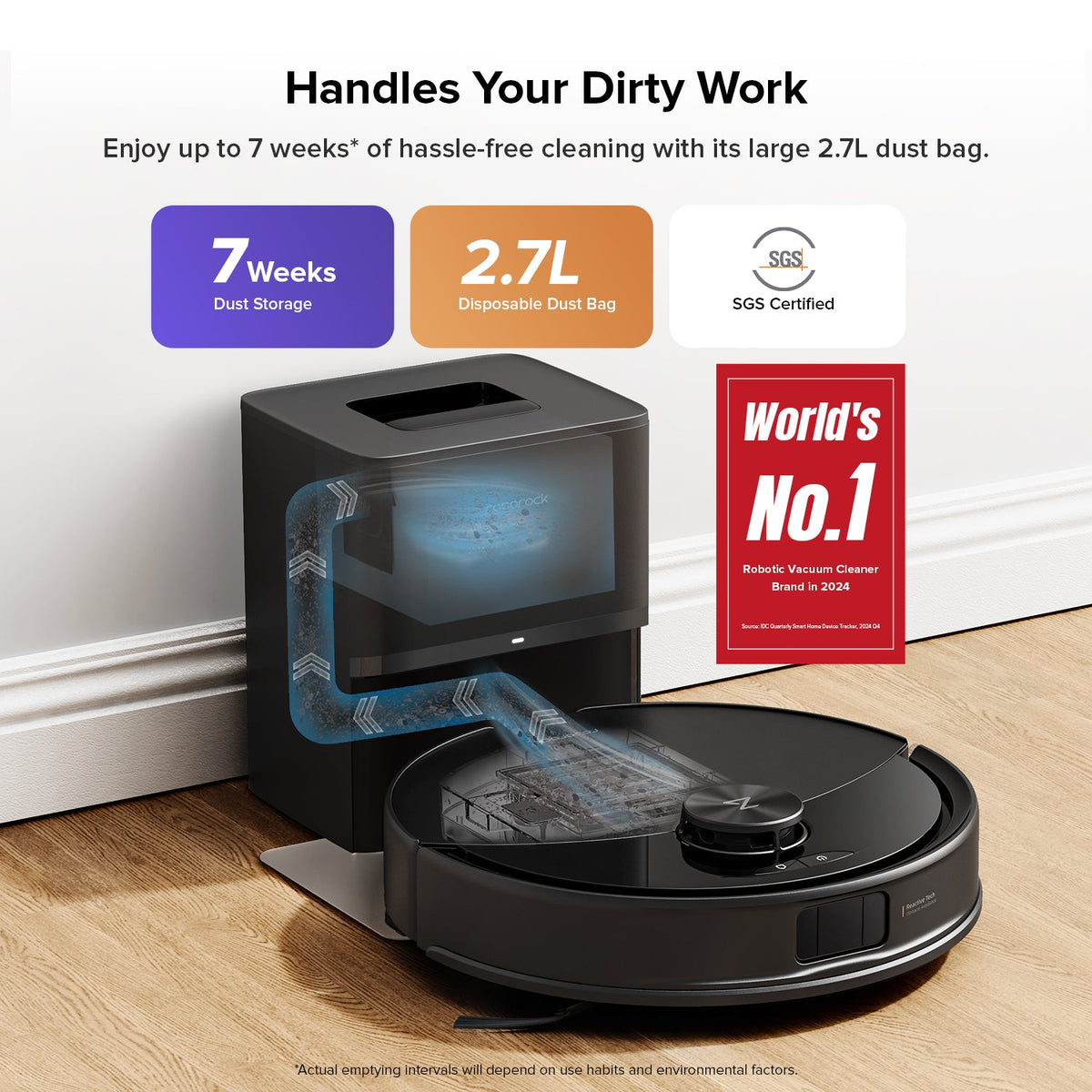 Roborock Q10 S5+ Robot Vacuum and Mop with Auto-Empty Dock