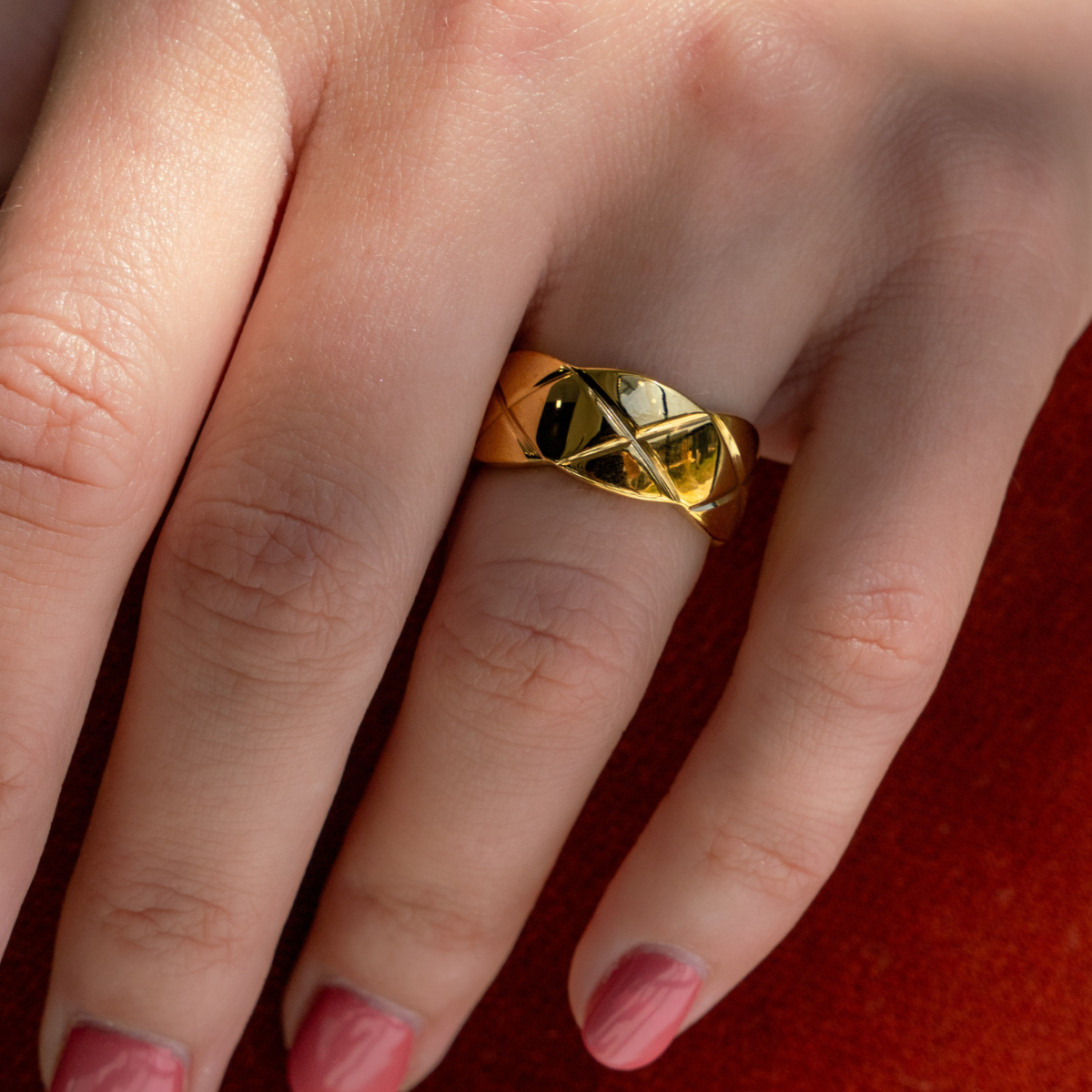 18K Gold-Plated Leigh Ring
