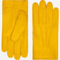 Matteo (yellow) - Italian gloves made of American deerskin leather with cashmere lining 2