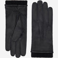 Vittoria (black) - Italian gloves made of American deerskin leather with cashmere lining 1