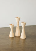 Geo Tealight Wooden Candle Holder White, Black, Natural 1