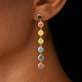 Celestial Chakra Evil Eye Multi-Stone Earrings 2