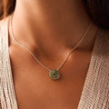 Prosperity Line Jade Lucky Coin Necklace 2