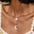 Serene Night - Moon Evil Eye Charm Necklace 2