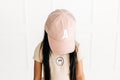Dusty Rose Letter Athletic Hat 8
