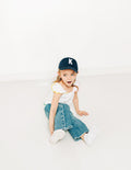 Navy Blue Letter Baseball Hat 7
