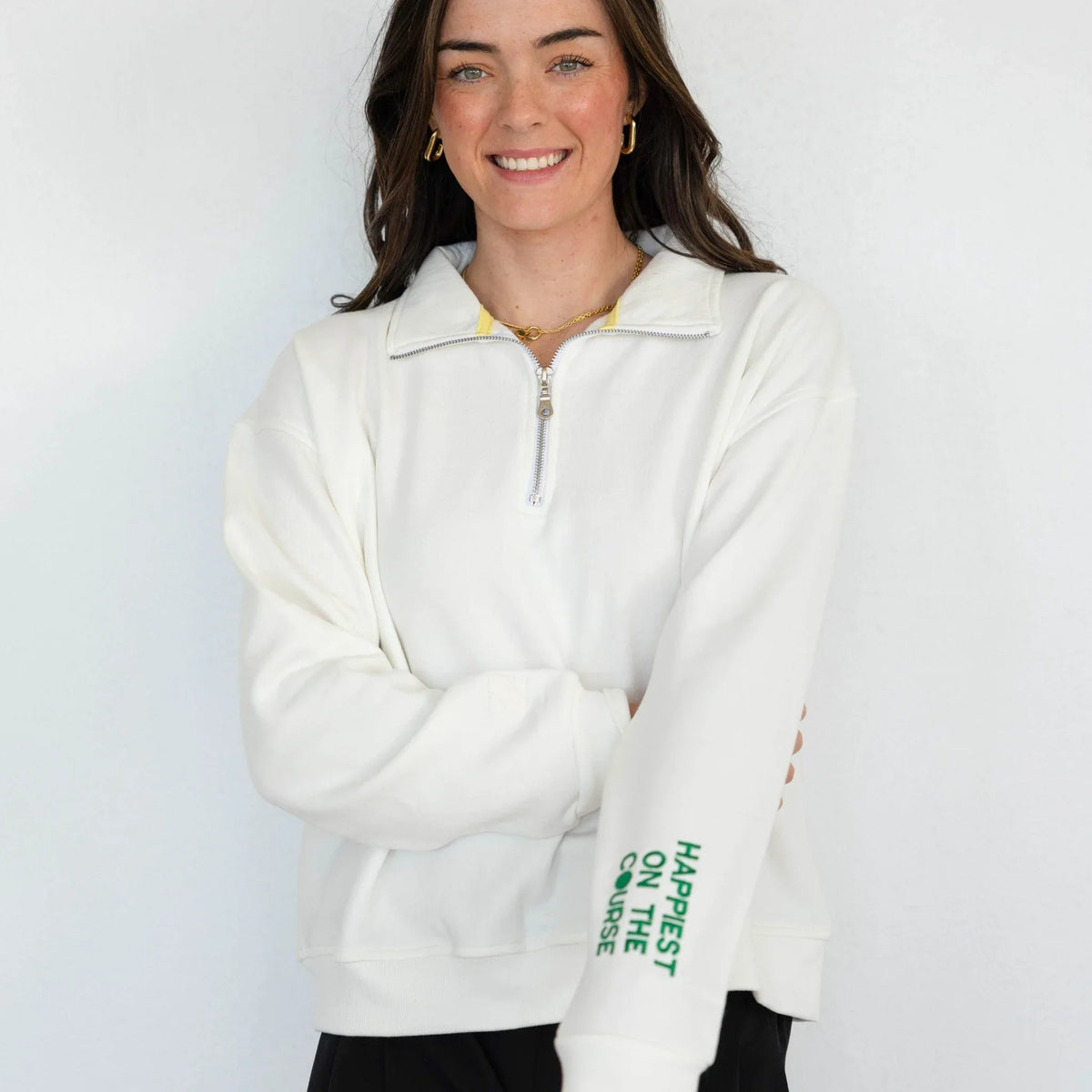 Happiest on the Course® Quarter Zip Golf Sweatshirt