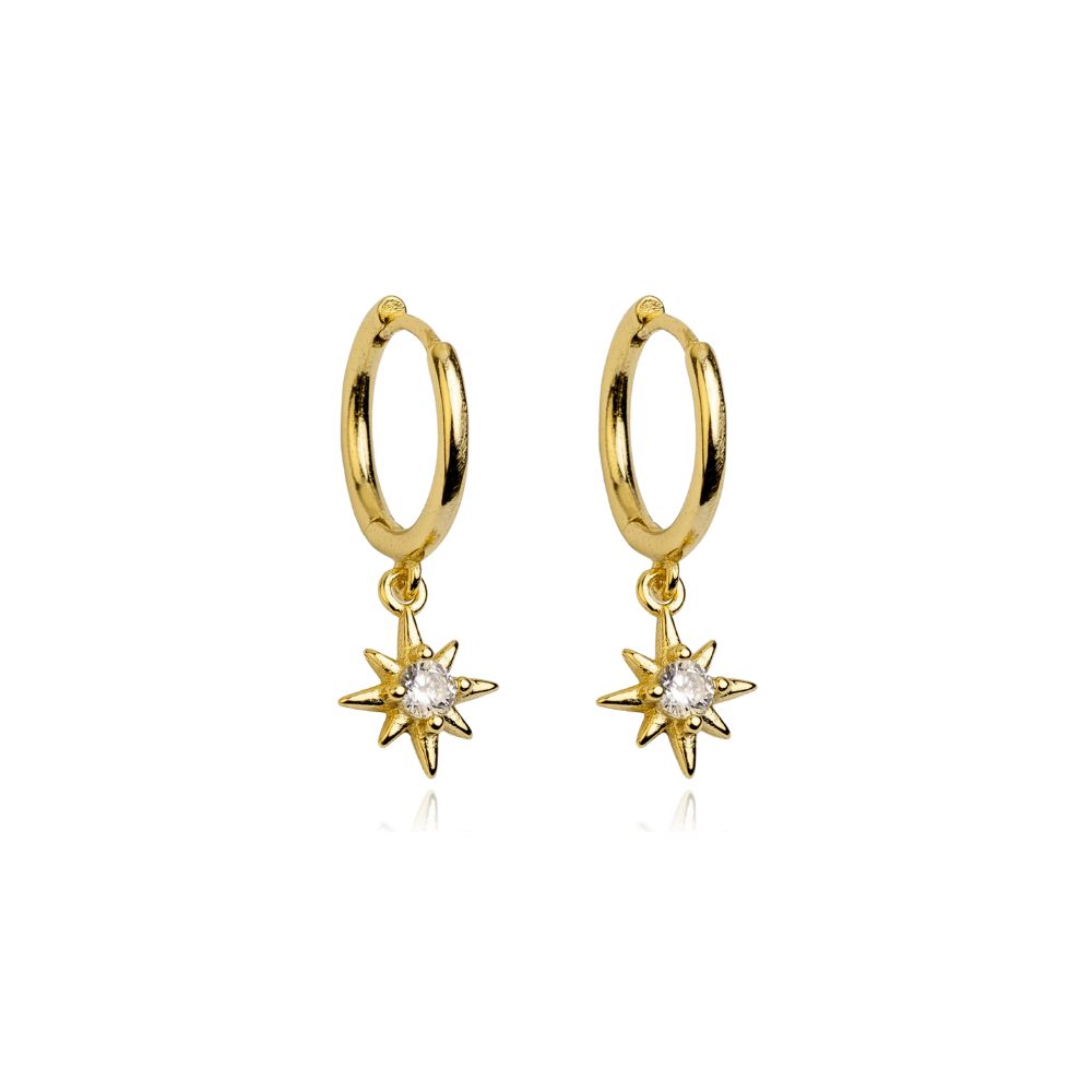 18K Gold Vermeil Lily Earrings