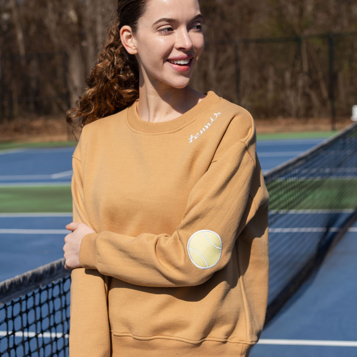 Tennis patches sweatshirt