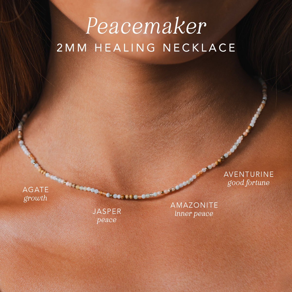 Peacemaker 2mm Healing Necklace