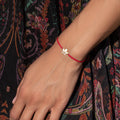 Obstacle Crusher Red String Lotus Charm Bracelet 3