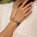 Grounded In Faith Hematite Cross Bracelet 2