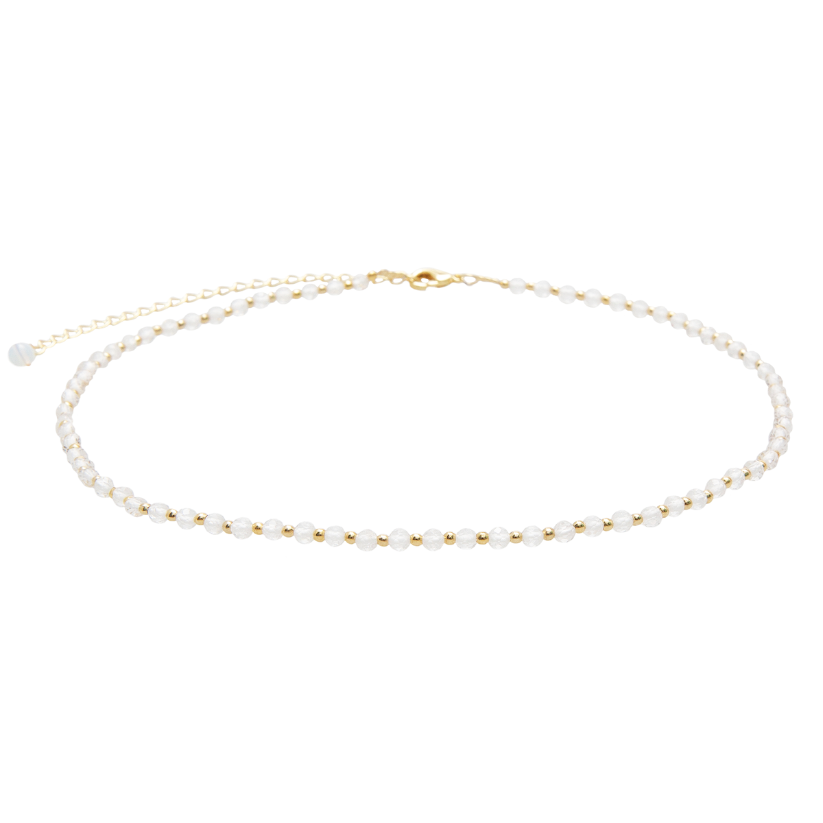Gold Moon Dancer 3mm Healing Necklace
