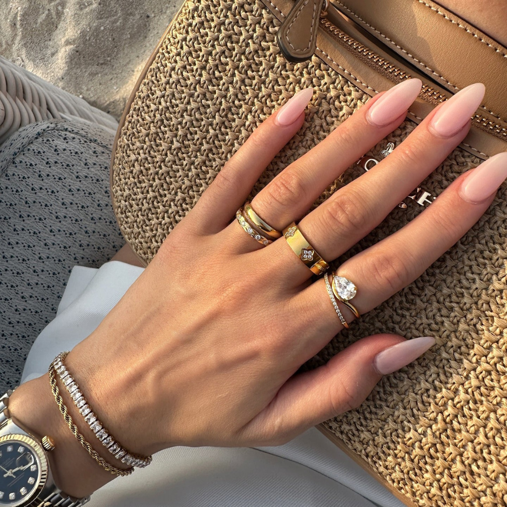 18K Gold-Plated Rae Ring