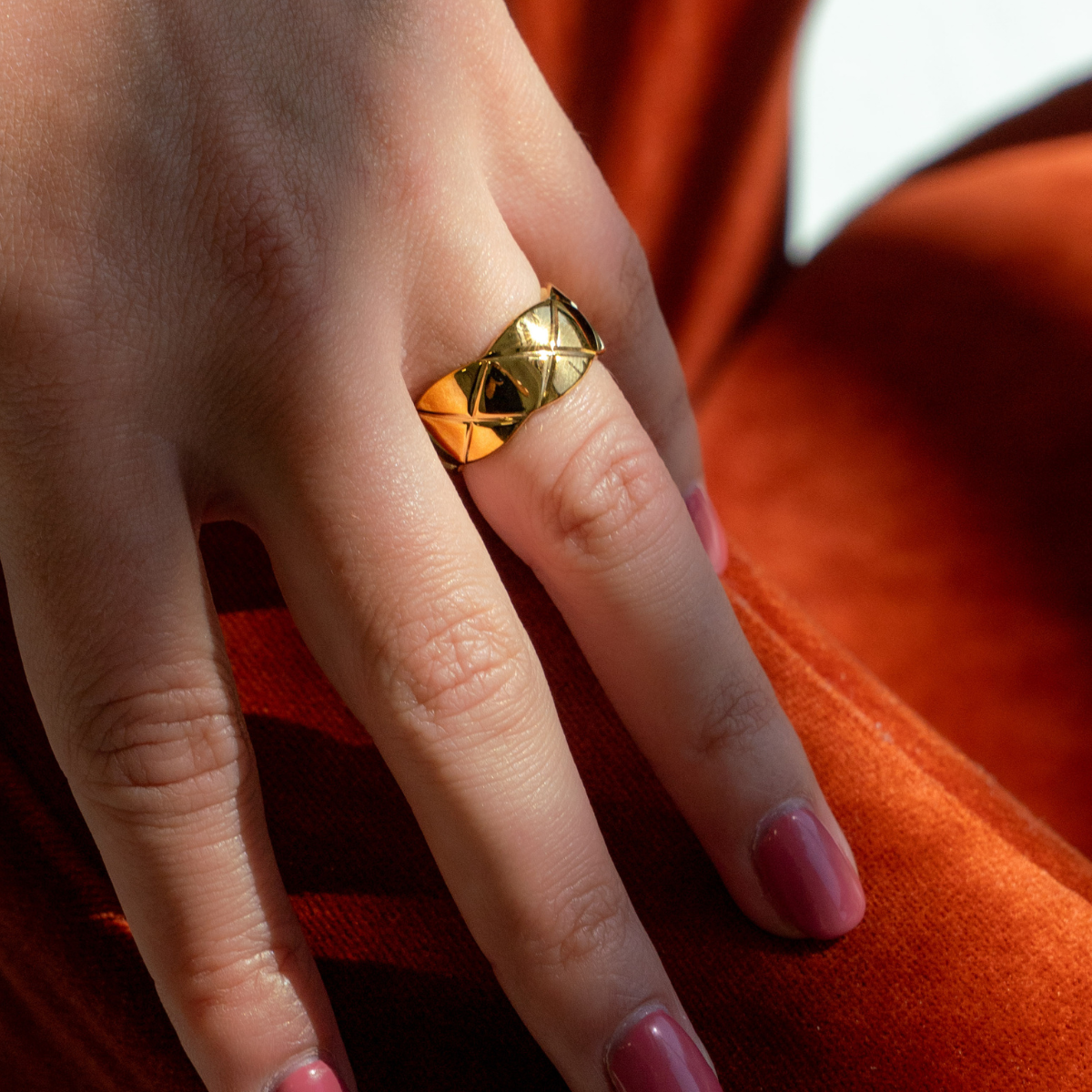 18K Gold-Plated Leigh Ring