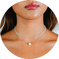 Moon Dancer 3mm Healing + Moonstone Necklace Stack 1