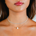 Moon Dancer 3mm Healing + Moonstone Necklace Stack 4