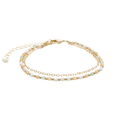 Good Fortune + Growth 2mm Necklace + Layered Bracelet Set 3