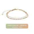Good Fortune + Growth 2mm Layered Healing Bracelet 1
