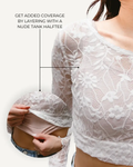 Full Lace Long-Sleeved Halftee 4